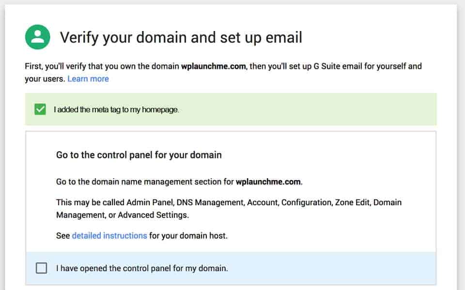 locate your domain admin panel