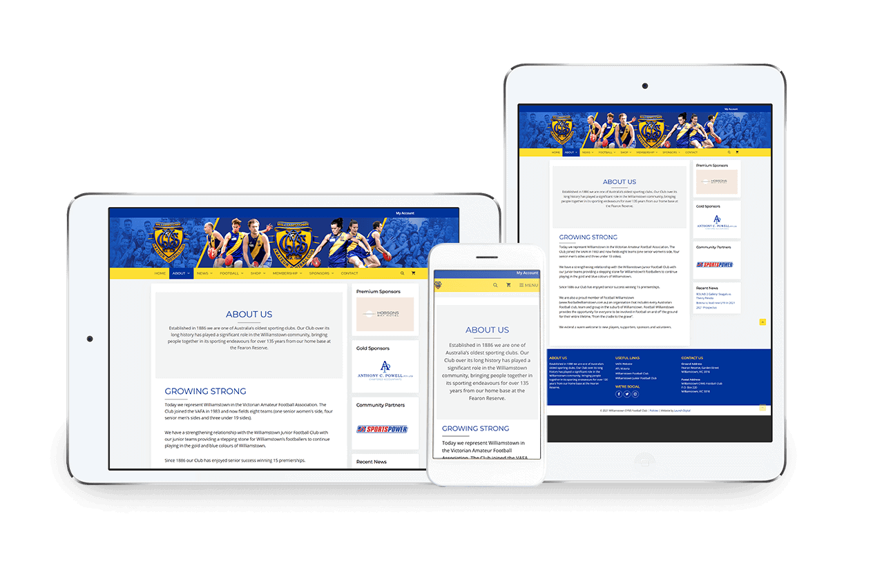 williamstowncyms responsive view